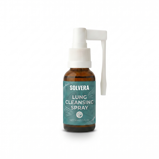 Solvera Lung Cleansing Spray — 50ml amber glass throat spray